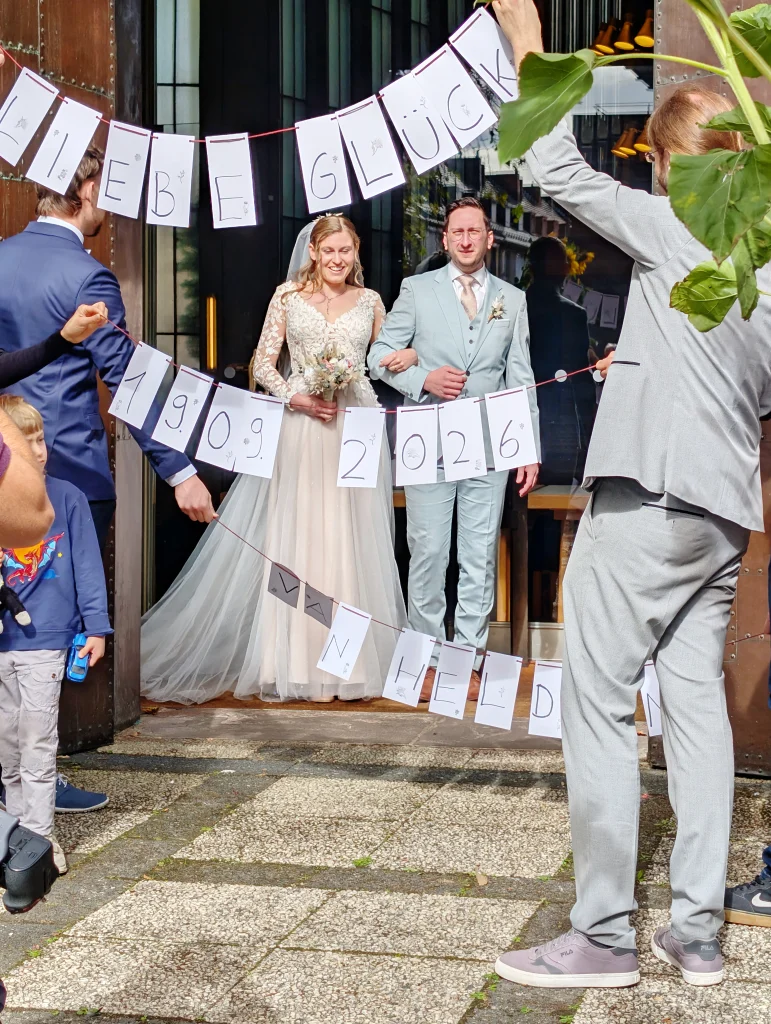 Thomas Lotz und Ineke bei ihrer Hochzeit